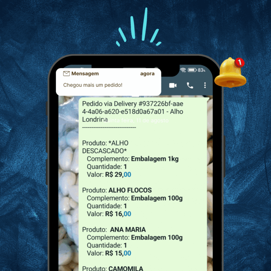 Material original Panzatech: Notificações para apoiar o atendimento.
