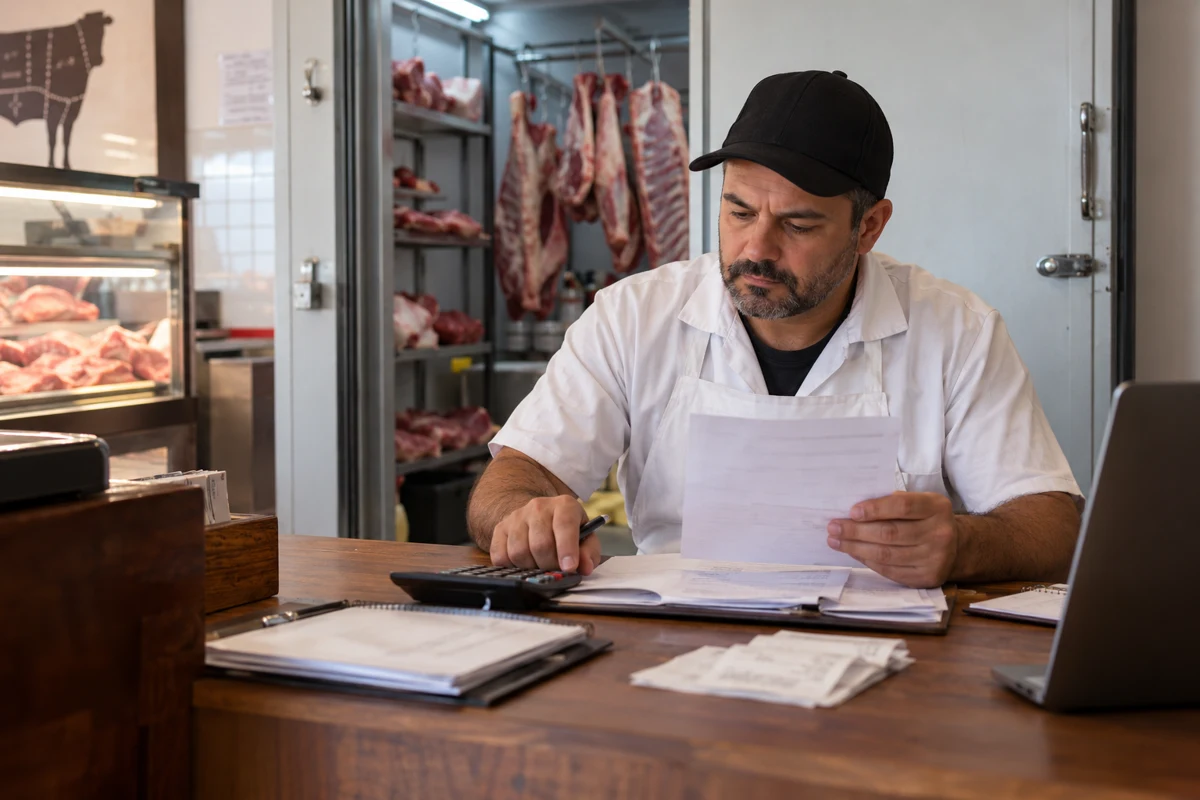 Compras e inventário para Casas de carnes