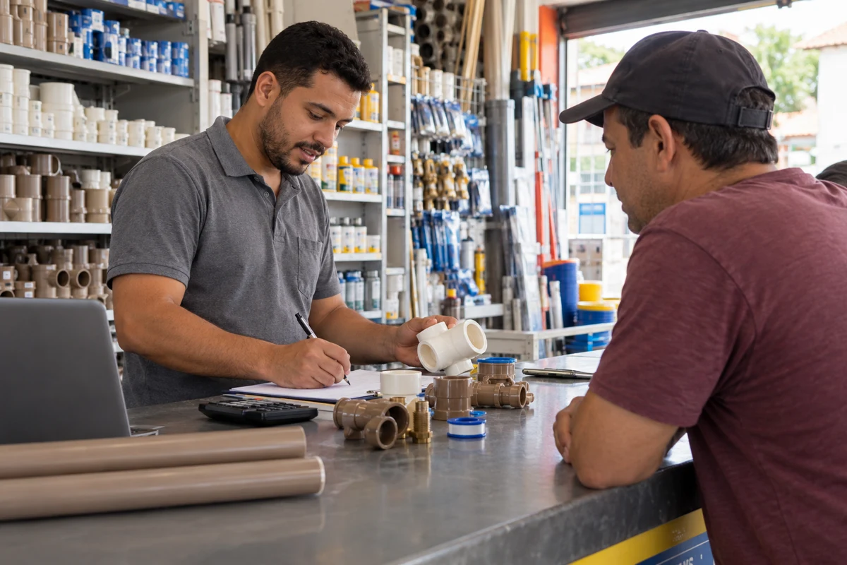 Orçamentos e vendas para Materiais de construção