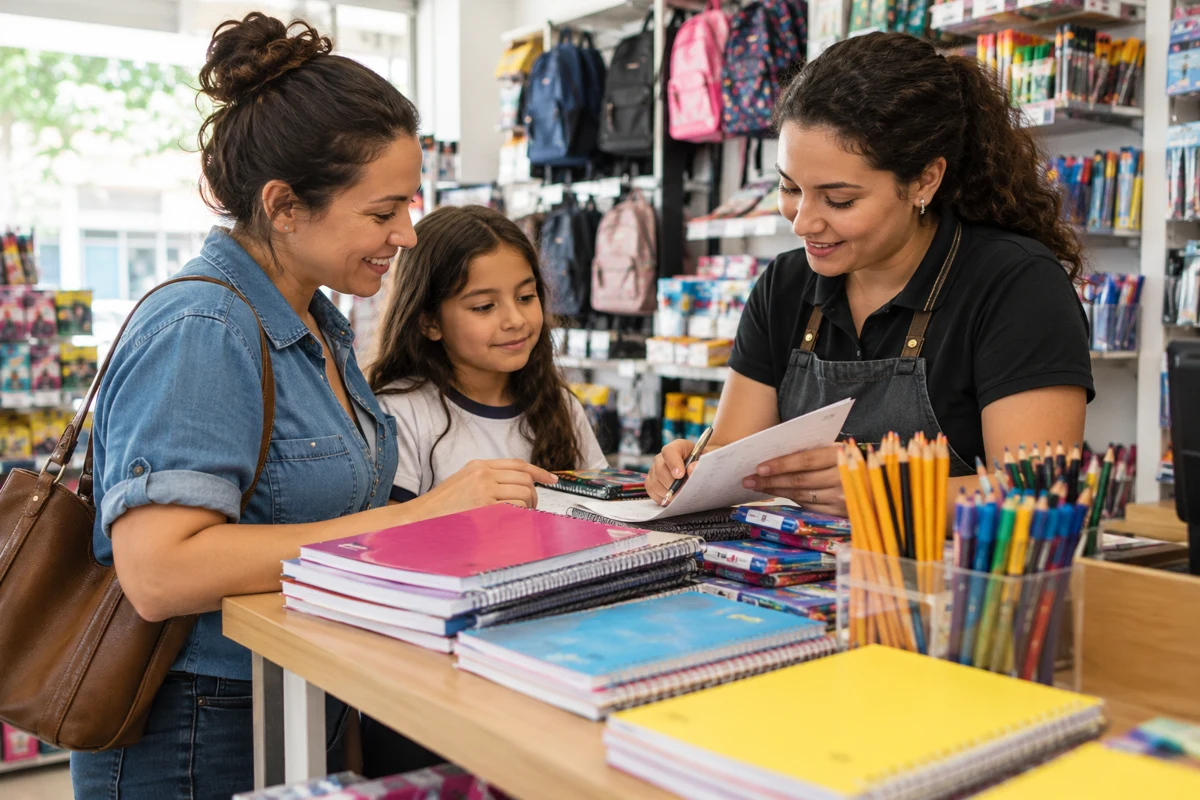 Pré-venda e etiquetas para Materiais escolares