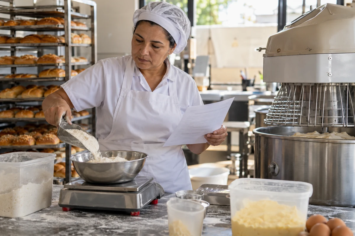 Receitas e produção para Padarias